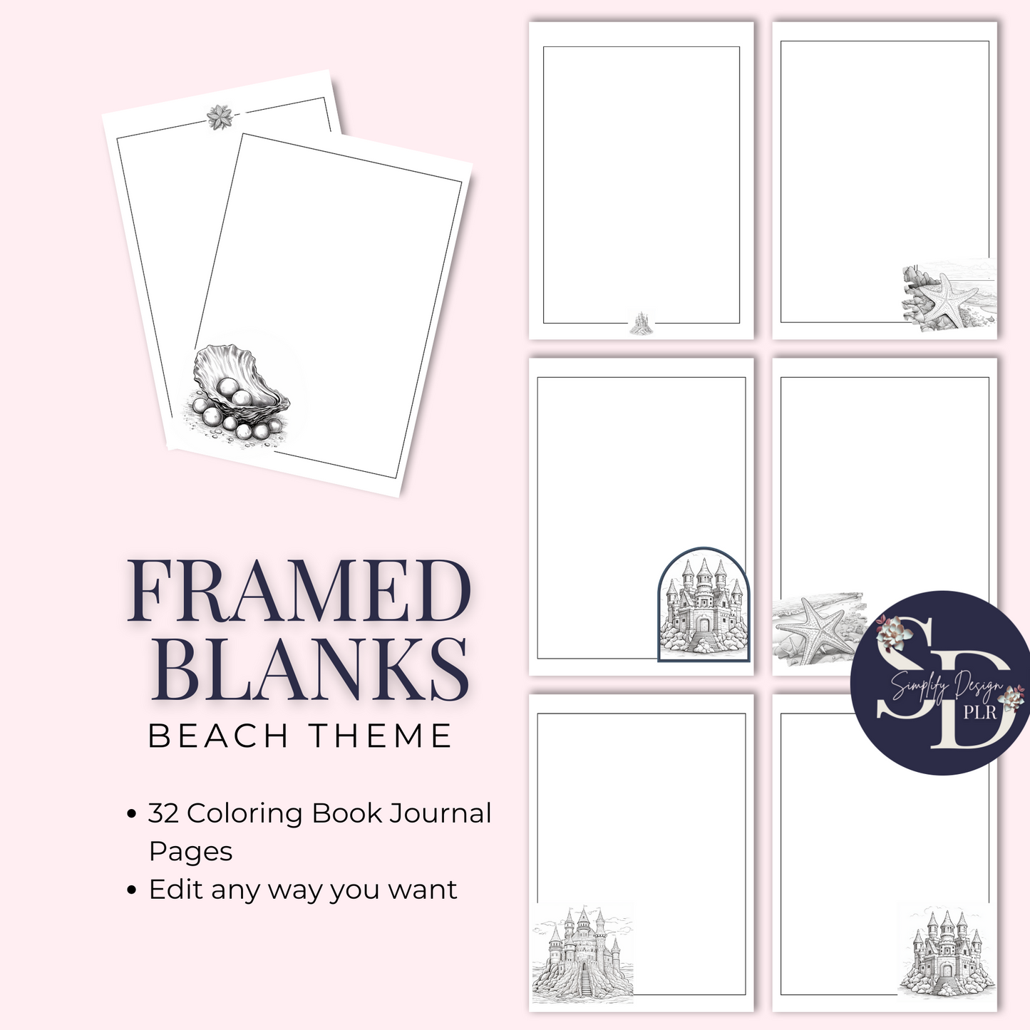 Ready to Resell Journal Pages: Beach Theme