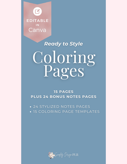 Ready to Style Coloring Pages